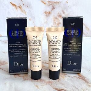 Diorskin Forever Undercover Foundation 030 Medium Beige (2) Deluxe Sample Minis